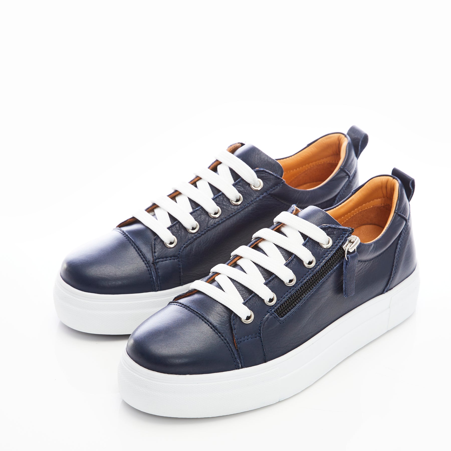 Mista - Navy Leather – B.SOLEFUL